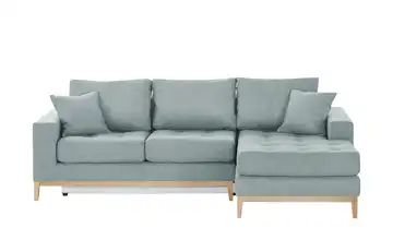 smart Ecksofa mintgrün - Flachgewebe Vivien