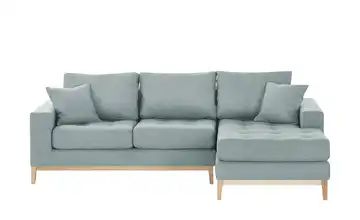 smart Ecksofa mintgrün - Flachgewebe Vivien
