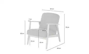 smart Sessel Petrol - Stoff Rada