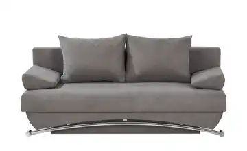 smart Schlafsofa grau - Flachgewebe Vicky