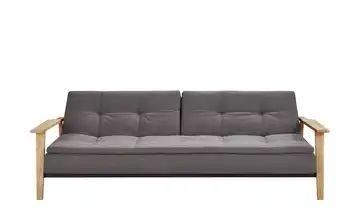 Design-Schlafsofa dunkelgrau - Webstoff Stratos