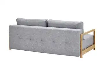 Design-Schlafsofa grau - Webstoff Akkito
