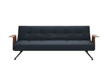 Design-Sofa dunkelblau - Webstoff Jazz