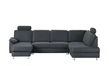 meinSofa Wohnlandschaft blau - Mikrofaser Oliver-S