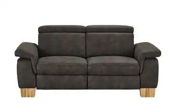 Sofa 2,5-sitzig braun - Mikrofaser Aruba