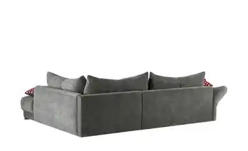 bobb Ecksofa grau - Flachgewebe Precillia