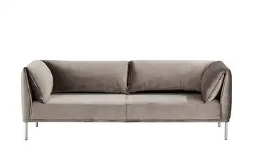 Sofa grau - Flachgewebe Melania