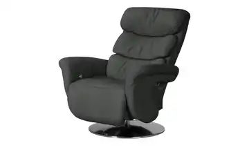 Leder-Relaxsessel schwarz - Leder Viktoria