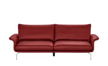 Sofa rot - Kunstleder/Leder Lina