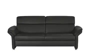 meinSofa Ledersofa schwarz - Leder Manon