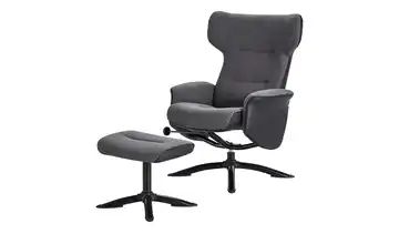 Relaxsessel grau - Stoff Belana