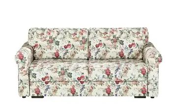 Schlafsofa weiß/bunt - Webstoff Venezia