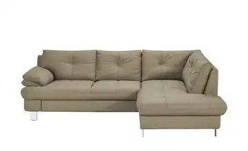 uno Ecksofa taupe - Kunstleder/Leder Bernice