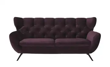 pop Sofa Caldara Schwarz, Schwarz 2,5 Purple (Lila)