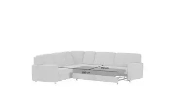 smart Ecksofa grau - Webstoff Valencia