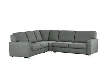 smart Ecksofa grau - Webstoff Valencia