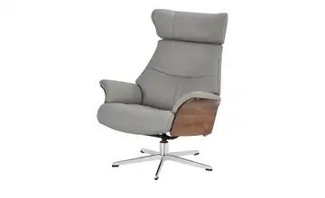 Relaxsessel grau - Leder Air