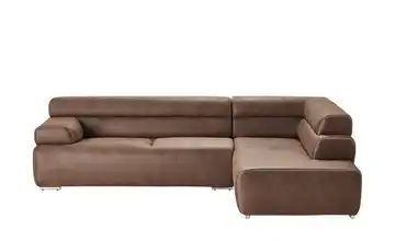 Ecksofa braun - Mikrofaser Babette