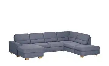 meinSofa Wohnlandschaft grau - Webstoff Marc