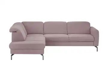 uno Ecksofa altrosa - Webstoff Lea