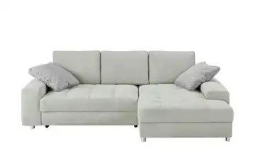 bobb Ecksofa grau - Flachgewebe Arissa