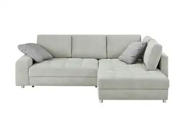 bobb Ecksofa grau - Flachgewebe Arissa