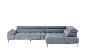 Ecksofa blau - Webstoff Lagoon