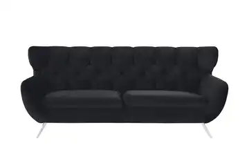 pop Sofa Caldara Chrom 3 Black (Schwarz)