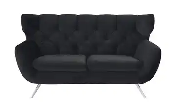 pop Sofa Caldara Chrom 2 Black (Schwarz)