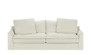 SOHO Sofa 3-sitzig Sarvika Weiß Webstoff