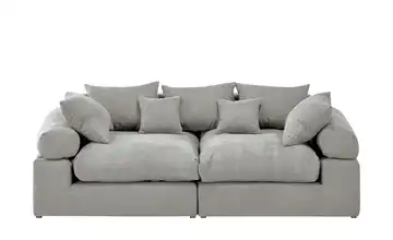 smart Big Sofa Lionore Flachgewebe Grau (Schlamm)