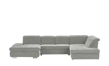 Lounge Collection Wohnlandschaft mit verschiedenen Funktionen Spencer rechts Silbergrau Erweiterte Funktion