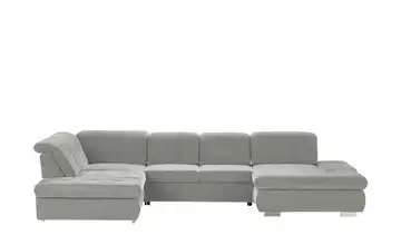Lounge Collection Wohnlandschaft mit verschiedenen Funktionen Spencer Silbergrau links Grundfunktion