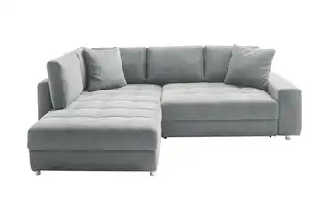 bobb Ecksofa Arissa de Luxe Hellgrau Webstoff links