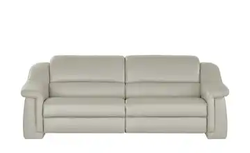 himolla Ledersofa 1501 Grundfunktion 3 Silbergrau