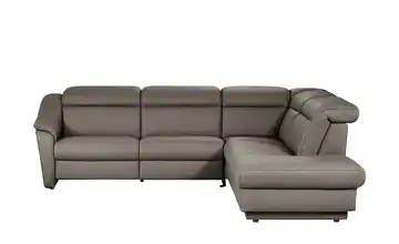 himolla Ecksofa Leder 9707 Braun rechts Erweiterte Funktion