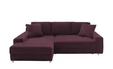 bobb Ecksofa Arissa de Luxe Bordeauxrot links