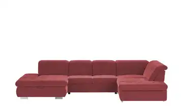 Lounge Collection Wohnlandschaft mit verschiedenen Funktionen Spencer rechts Rot Erweiterte Funktion
