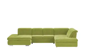 Lounge Collection Wohnlandschaft mit verschiedenen Funktionen Spencer rechts Grün Erweiterte Funktion