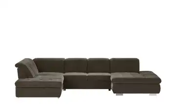 Lounge Collection Wohnlandschaft mit verschiedenen Funktionen Spencer Dunkelbraun links Grundfunktion