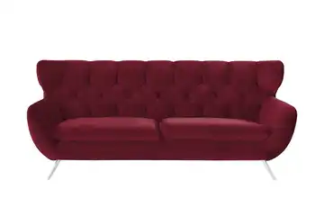 pop Sofa Caldara Chrom 3 Red (Rot)