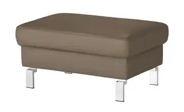 Max Schelling Hocker mit Stauraum Maximum Haselnussbraun matt, verchromt