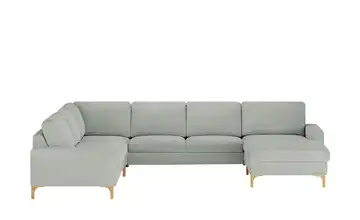 Max Schelling Wohnlandschaft Maximum ohne Winkel Silbergrau links