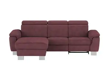 Mein Sofa bold Ecksofa Beata links Weinrot Erweiterte Funktion