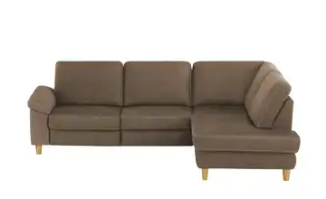 Max Schelling Ecksofa Maximum Plus Schokoladenbraun rechts ohne eckig Massivholz