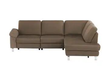 Max Schelling Ecksofa Maximum Plus Schokoladenbraun rechts Erweiterte Funktion Winkel Metall