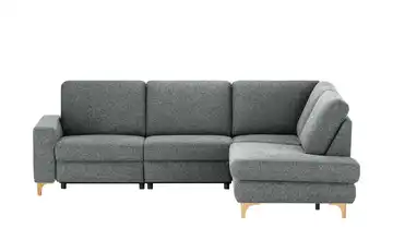 Max Schelling Ecksofa Maximum Plus Anthrazit rechts Erweiterte Funktion Winkel Eiche, geölt