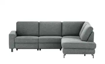 Max Schelling Ecksofa Maximum Plus Anthrazit rechts Erweiterte Funktion Winkel Schwarz, matt