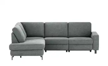 Max Schelling Ecksofa Maximum Plus Winkel, Winkel Schwarz, Schwarz links Anthrazit Erweiterte Funktion