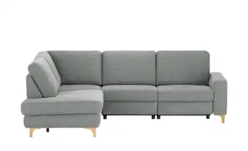 Max Schelling Ecksofa Maximum Plus Grau links Erweiterte Funktion Winkel Eiche, geölt